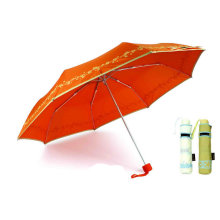 Schmetterlings-Druck 3 Falten Windproof Aluminium Regenschirm (YS-3FM21083944R)